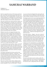 Warlords of Erehwon: Samurai Army List PDF